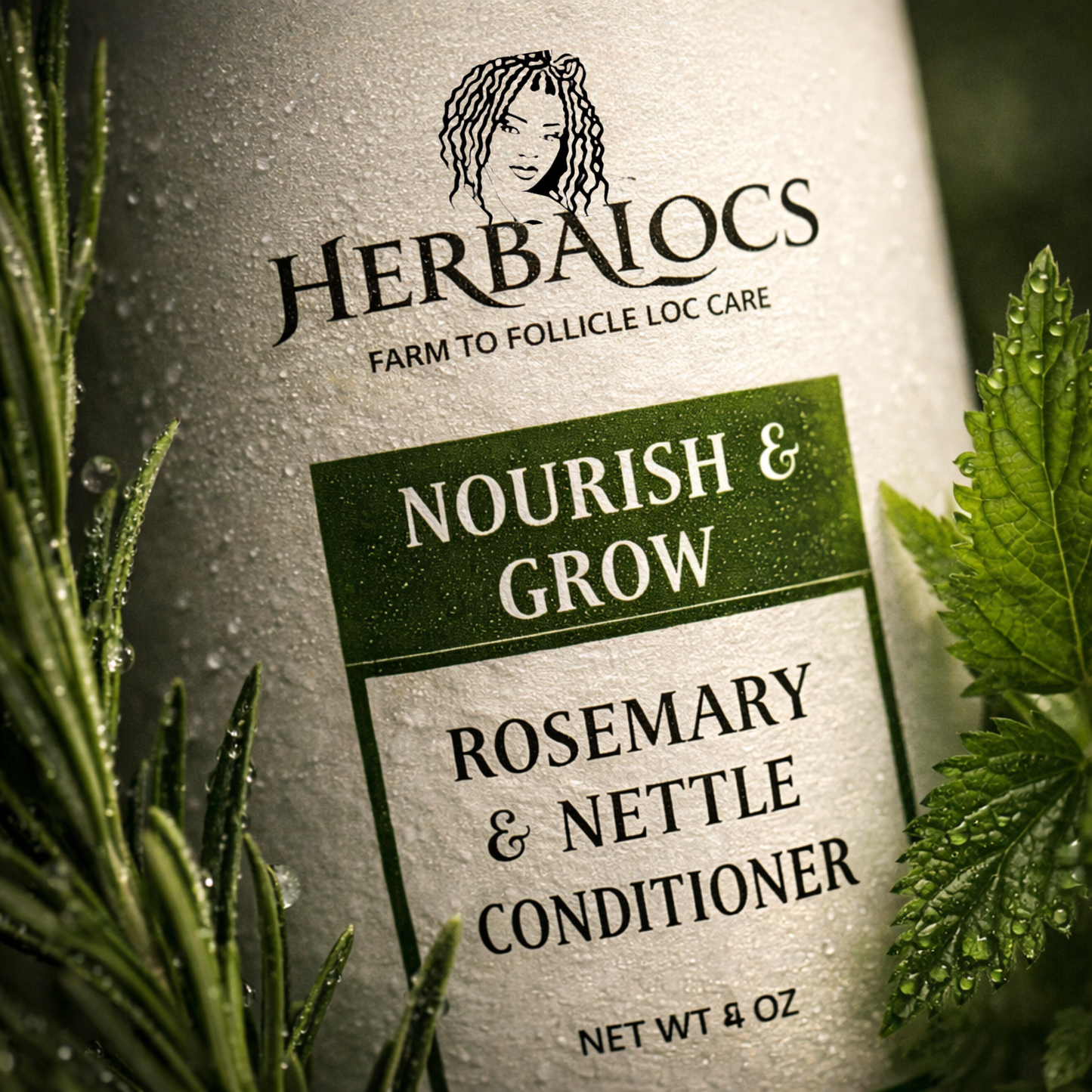 Nourish & Grow: Rosemary & Nettle Conditioner for Locs – Strengthen, Soften & Boost Growth
