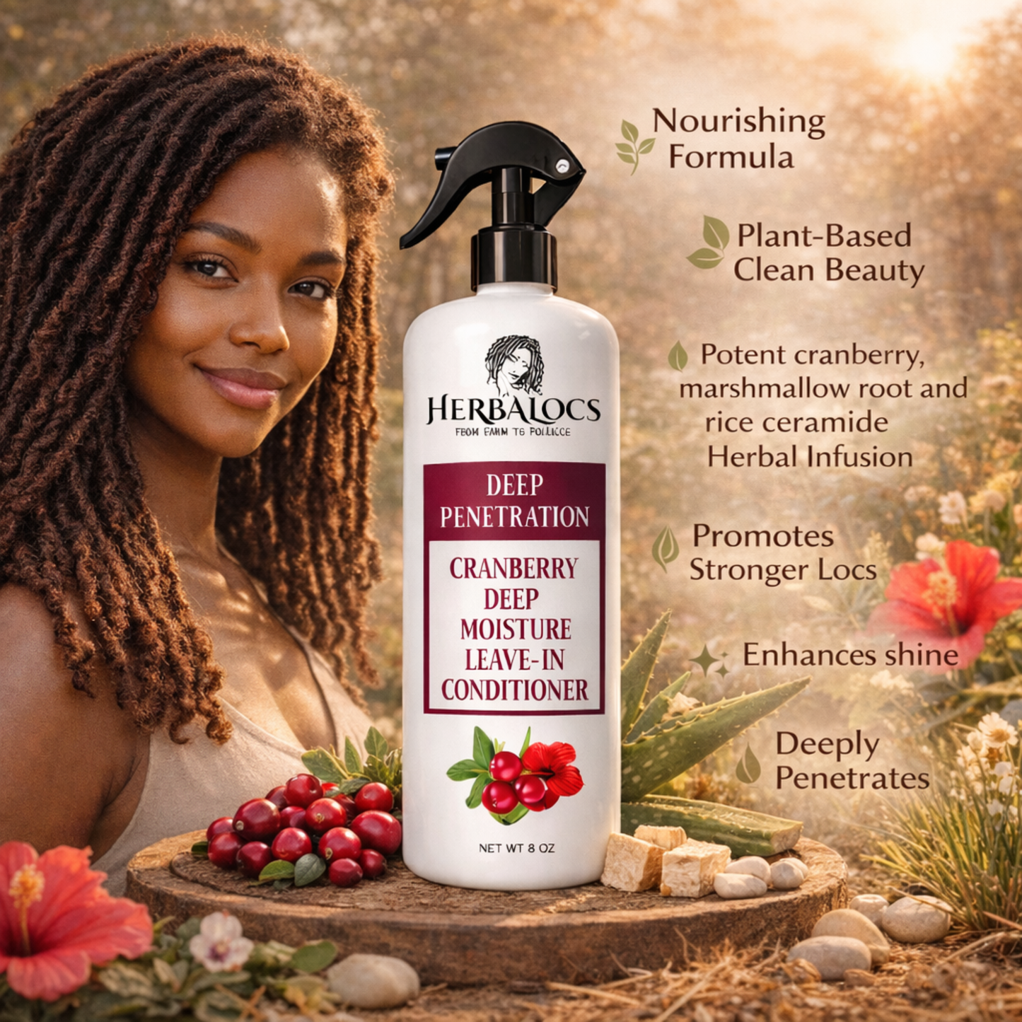 Cranberry Deep Moisture Penetrating Leave-In