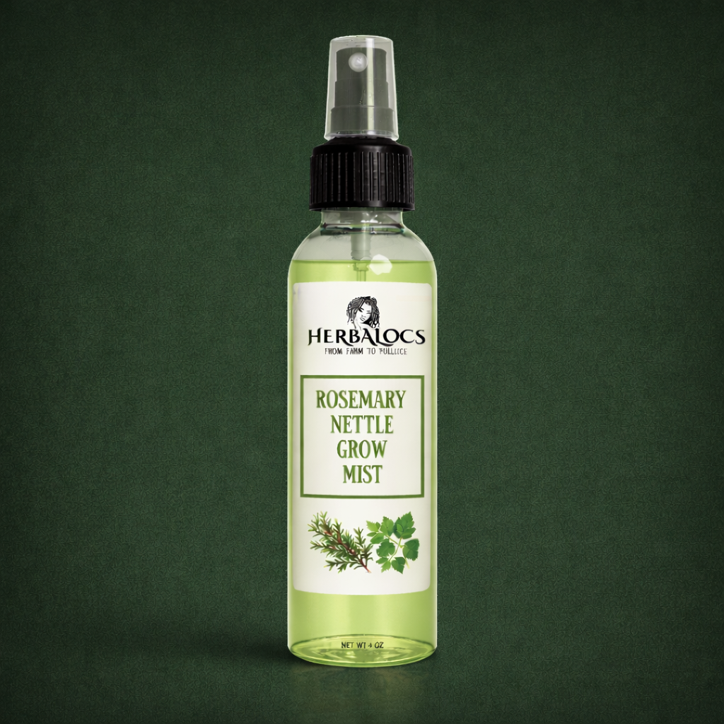 Rosemary & Nettle Hair Growth Mist – Herbal Loc Refresher & Strengthener