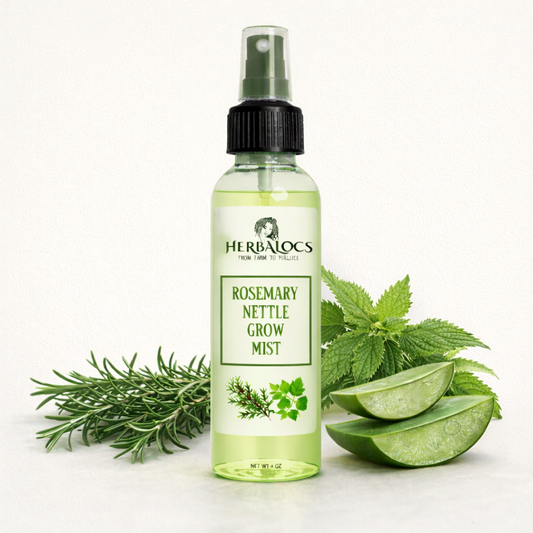 Rosemary & Nettle Hair Growth Mist – Herbal Loc Refresher & Strengthener