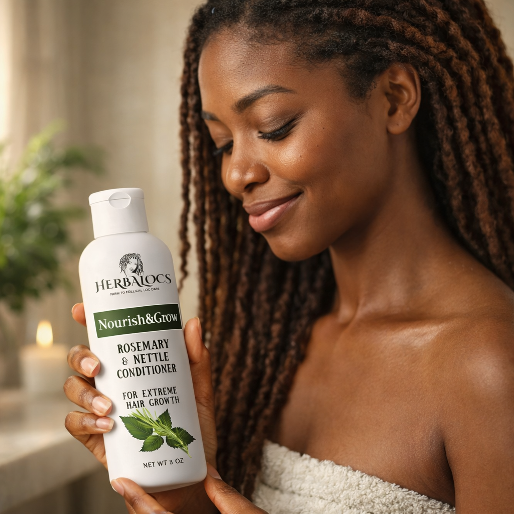 Nourish & Grow: Rosemary & Nettle Conditioner for Locs – Strengthen, Soften & Boost Growth