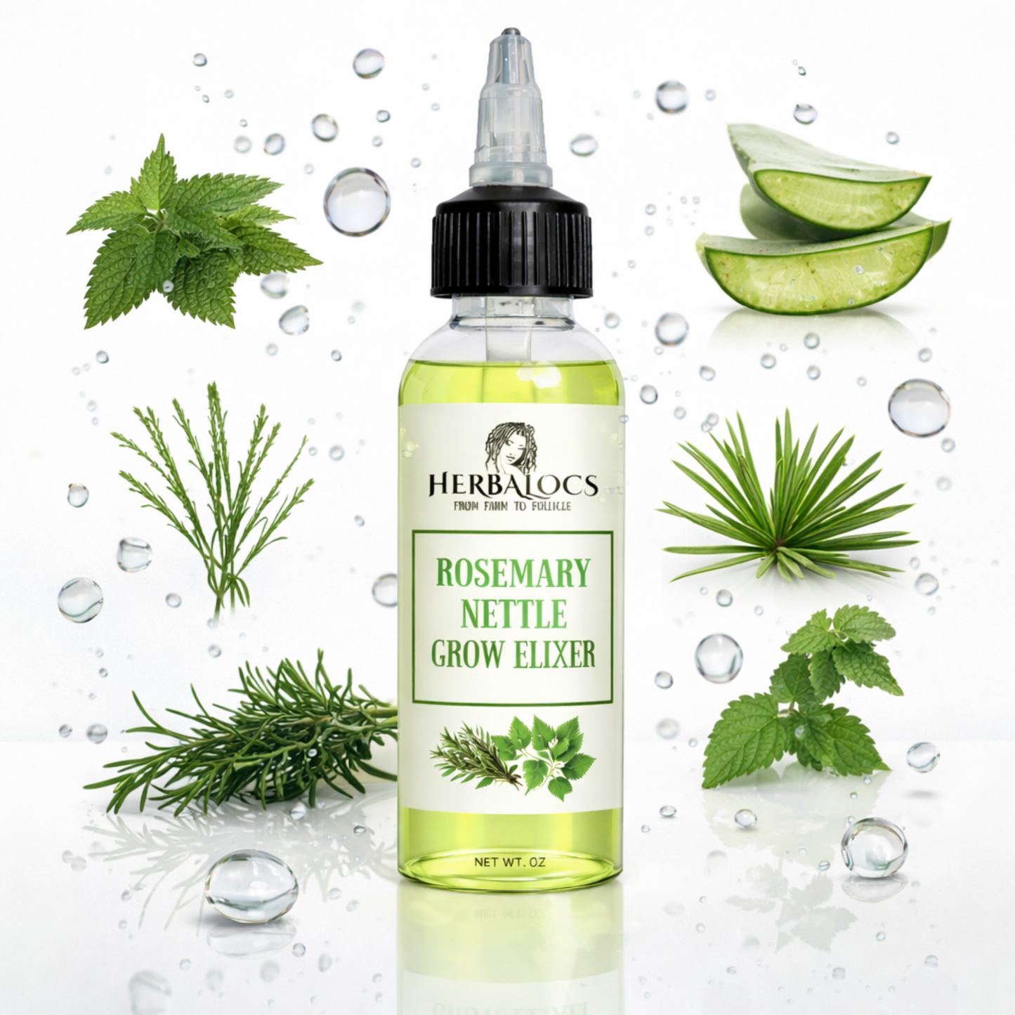GrowElixir: Rosemary & Nettle Extreme Hair Growth Elixir Oil