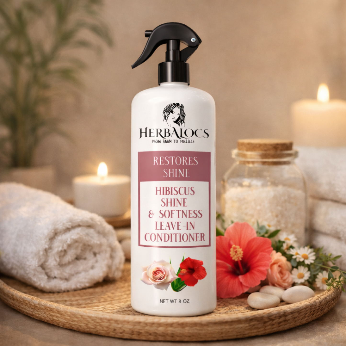 🌺 Hibiscus Shine & Softness Leave in Conditioner™