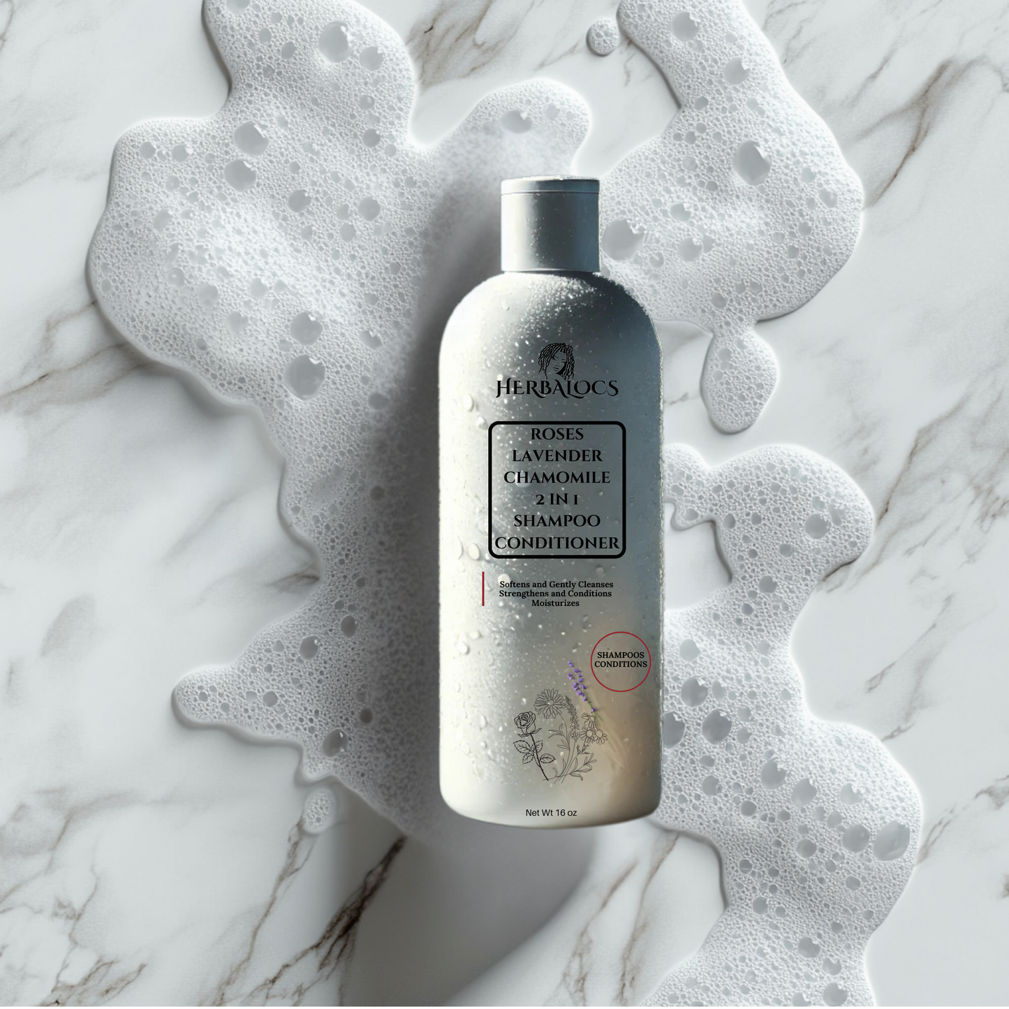 Rose, Chamomile & Lavender Nourish & Shine shampoo & conditioner 2 in 1