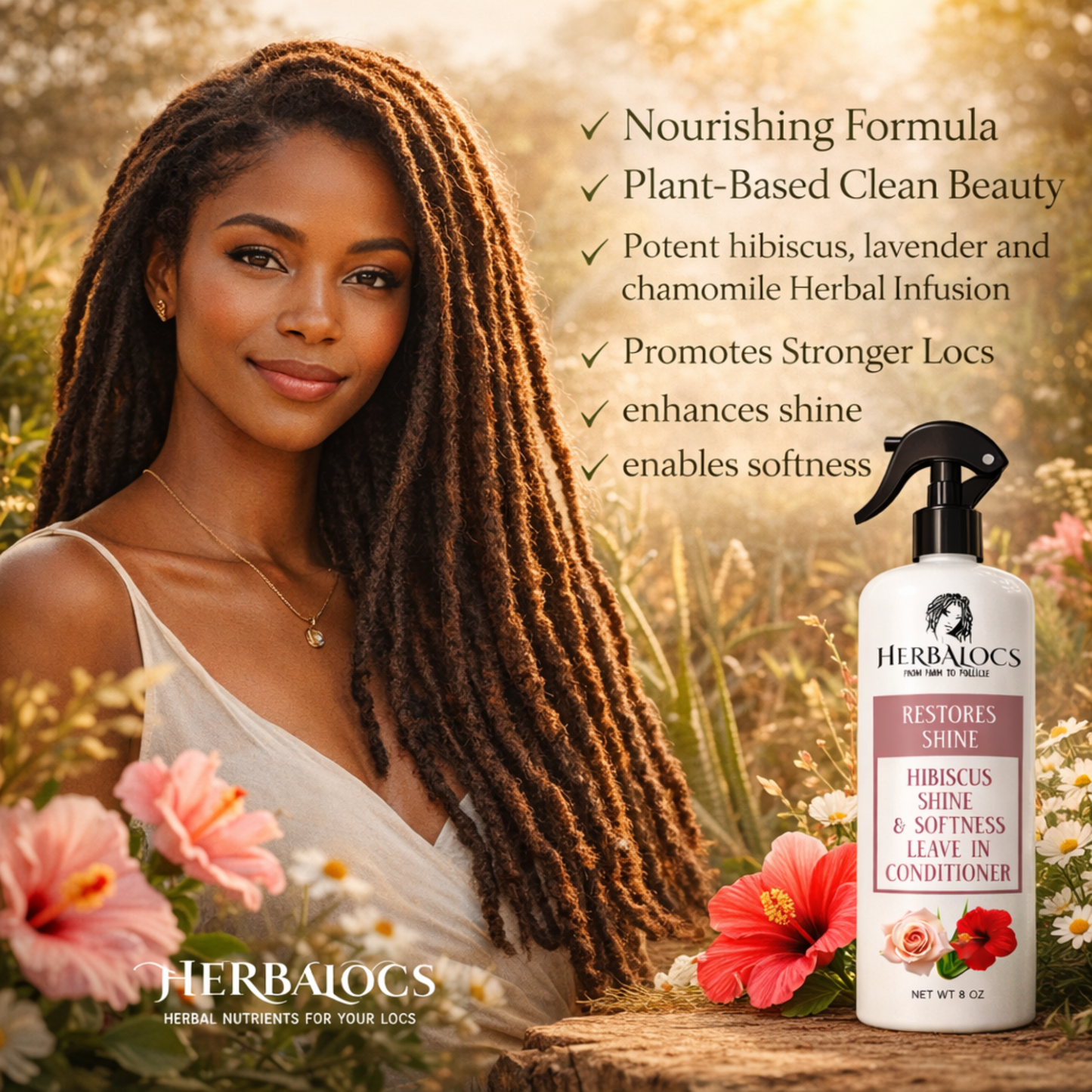 🌺 Hibiscus Shine & Softness Leave in Conditioner™